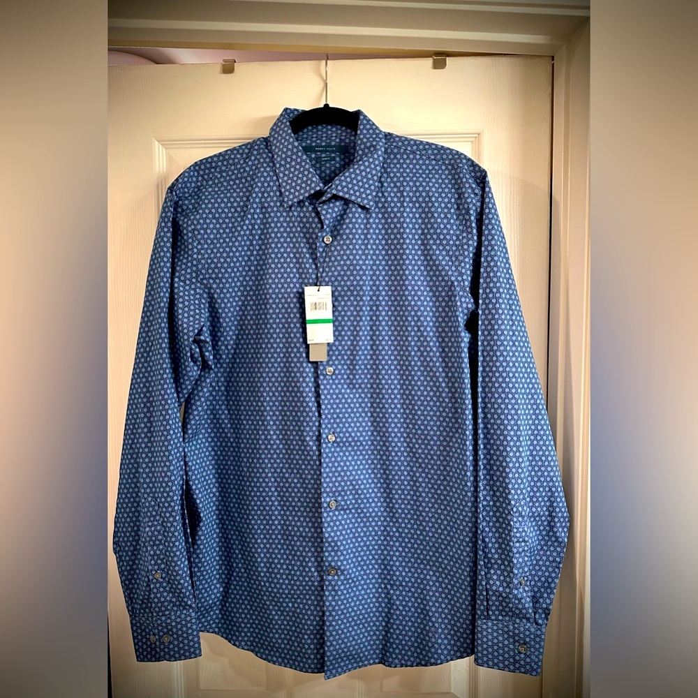 Perry Ellis Slim Fit Long Sleeve Shirt